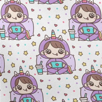 Unicorn Dress Up Girl Pongee