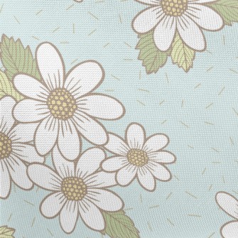 Pretty Little White Flower Pongee