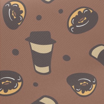 Hot Coffee Donut Midweight Cotton Poplin