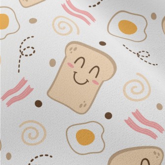 Smiling Toast With Poached Egg Chiffon