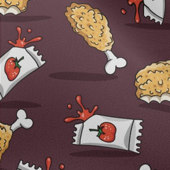 Fried Chicken With Ketchup Chiffon