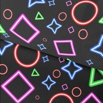 Fluorescent Geometry Waterproof Oxford