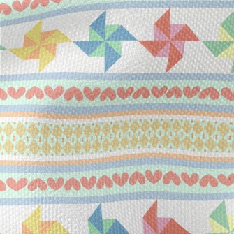 Colorful Paper Pinwheel Waterproof Canvas