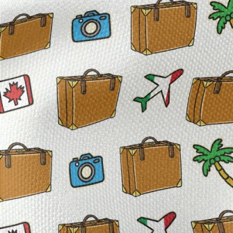 Around The World Luggage Waterproof Canvas