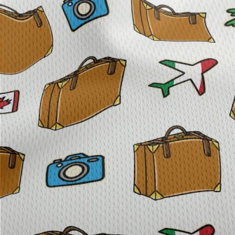 Around The World Luggage Athletic Mesh Flat Back