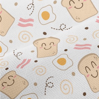 Smiling Toast With Poached Egg Performance Linen