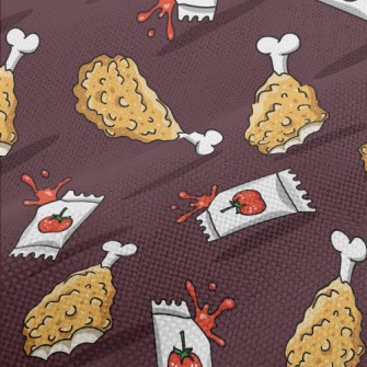 Fried Chicken With Ketchup Performance Linen