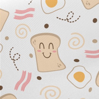 Smiling Toast With Poached Egg Twill