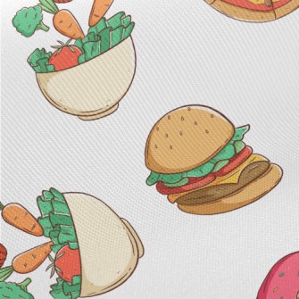 Salads And Fast Food Twill