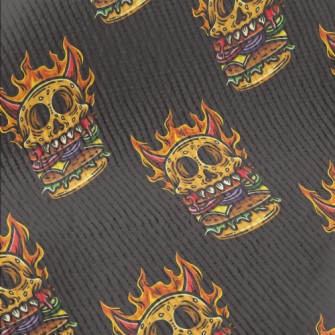 Flaming Skull Burger Standard Corduroy