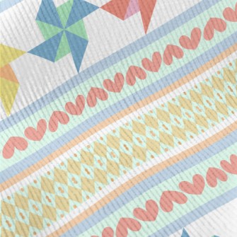 Colorful Paper Pinwheel Standard Corduroy
