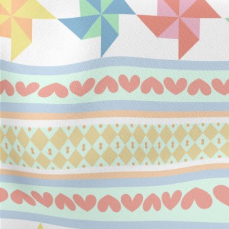 Colorful Paper Pinwheel Stretch Ponte