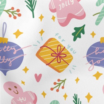 Christmas Tree Charms Stretch Ponte