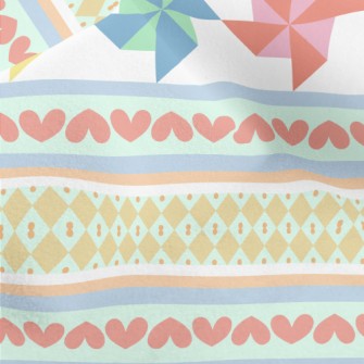 Colorful Paper Pinwheel Micro Fleece