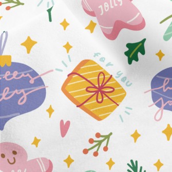 Christmas Tree Charms Micro Fleece