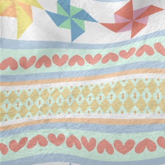 Colorful Paper Pinwheel Minky