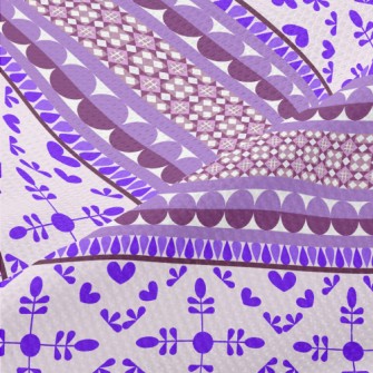 Geometric Mosaic Totem Piqué