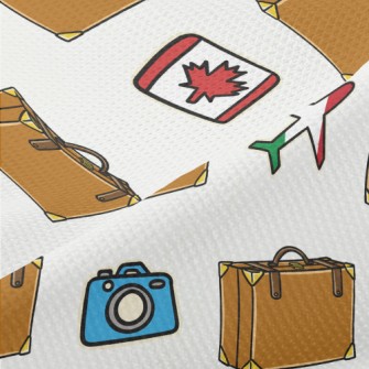 Around The World Luggage Piqué