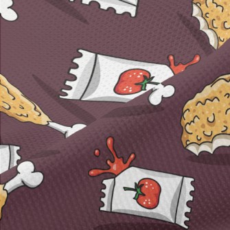 Fried Chicken With Ketchup Piqué