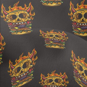 Flaming Skull Burger Lightweight Performance Linen