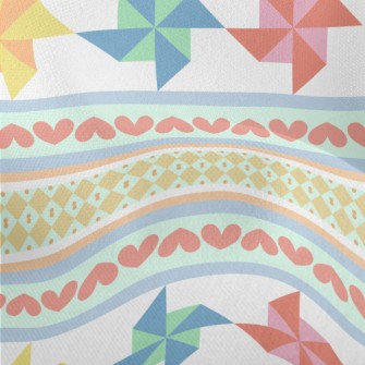 Colorful Paper Pinwheel Lightweight Performance Linen