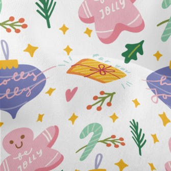 Christmas Tree Charms Lightweight Performance Linen