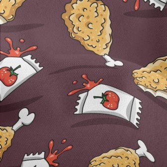 Fried Chicken With Ketchup Lightweight Performance Linen