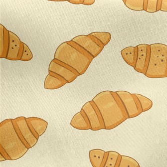 Delicious Croissant Jersey Backed Fleece