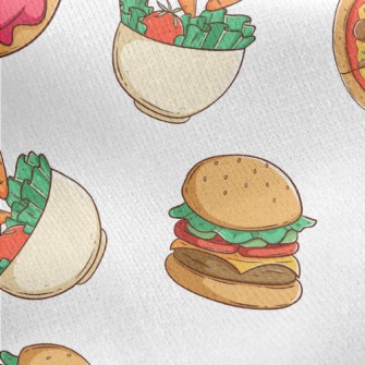 Salads And Fast Food Jersey Backed Fleece