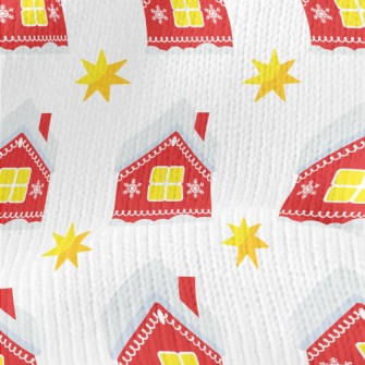 Small House In The Snow Stretch Jersey