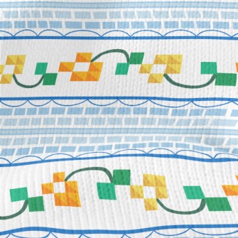 Geometric Decorative Tiles Stretch Jersey