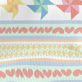 Colorful Paper Pinwheel Stretch Jersey