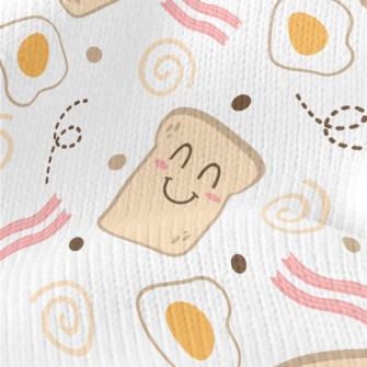 Smiling Toast With Poached Egg Stretch Jersey