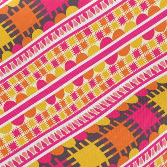 Splicing Geometric Totem Midweight Cotton Poplin