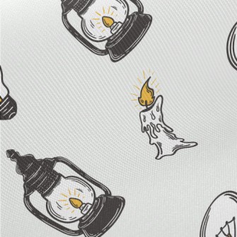 Portable Lamp Bulb Midweight Cotton Poplin