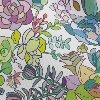 Bright Flowers And Plants Chiffon
