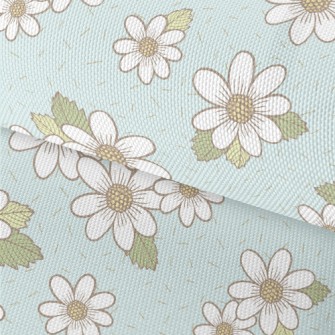 Pretty Little White Flower Waterproof Oxford