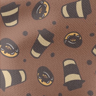 Hot Coffee Donut Waterproof Canvas