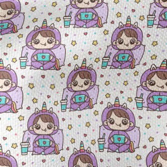 Unicorn Dress Up Girl Waterproof Canvas