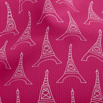 Eiffel Tower, Paris Athletic Mesh Flat Back