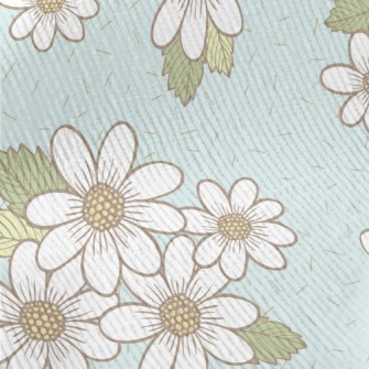 Pretty Little White Flower Standard Corduroy