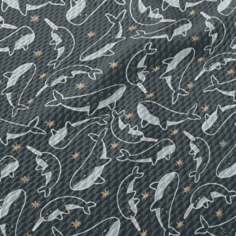 Star Pattern Whale Birdseye Piqué