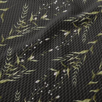 Hand Drawn Three-dimensional F Birdseye Piqué