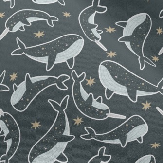 Star Pattern Whale Chiffon