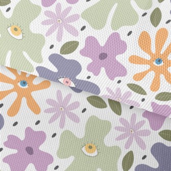 Abstract Eyes Colored Floral Waterproof Oxford