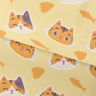 Cute Orange Cat Waterproof Oxford