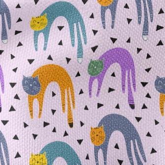 Abstract Colorful Cat Waterproof Canvas