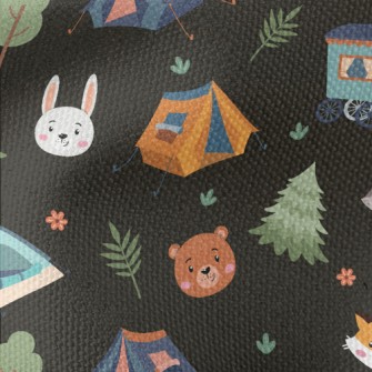 Animal Heads And Camping Tent Waterproof Canvas