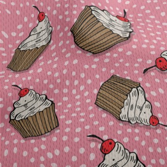 Delicious And Sweet Cherry Cup Athletic Mesh Flat Back