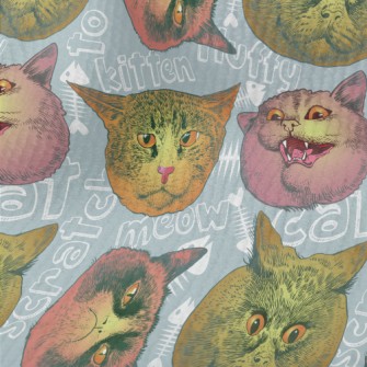 Realistic Cat Head Terry
